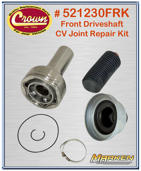 Crown Automotive 521230frk Front Driveshaft Cv Joint